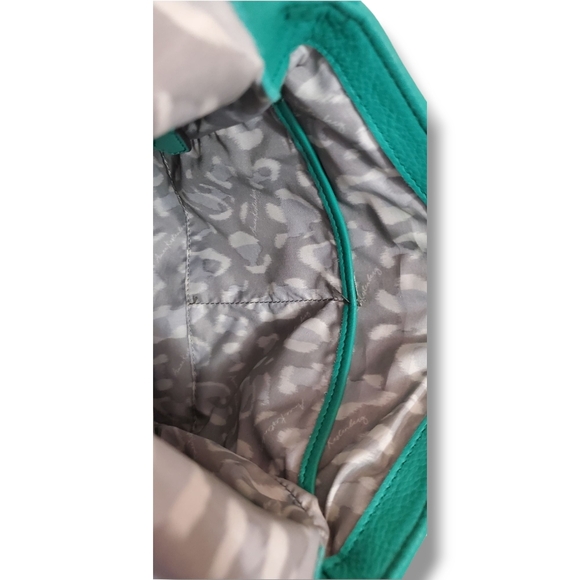 Aimee Kestenberg Teal Green Bali Leather Crossbody Bag with Adjustable Strap - Picture 12 of 17